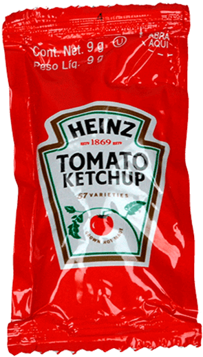Disposable, 1 Use Ketchup Packet